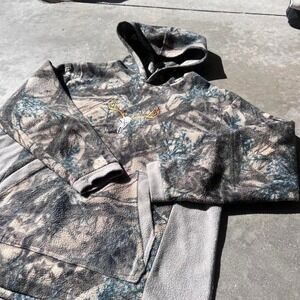 Camo two tone Realtree fleece hoodie‎ Men's size XL